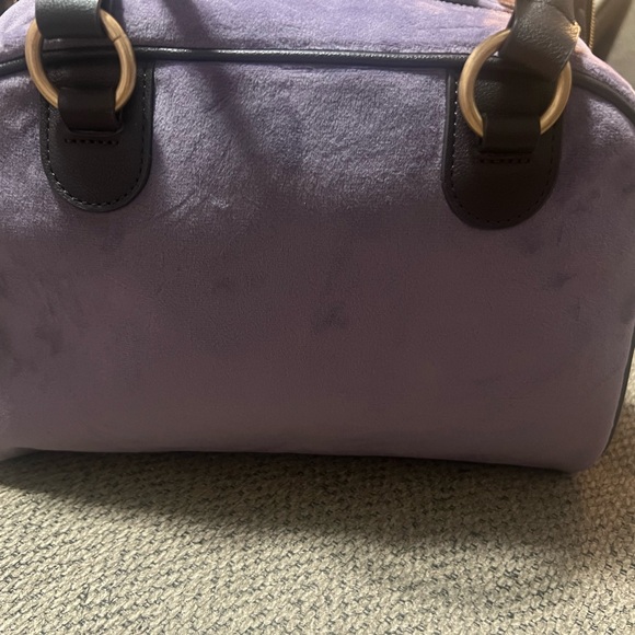 Juicy Couture bowler bag purple with chocolate trim. - Picture 2 of 5